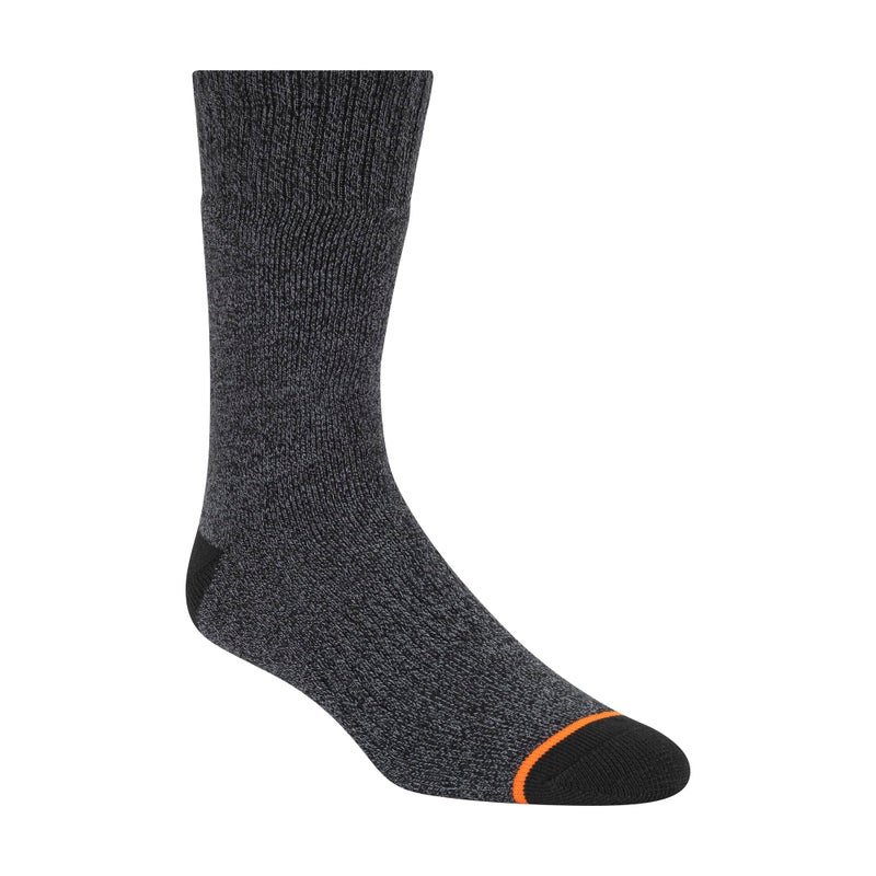 Weatherproof mens 5 Pack Thermal Crew Hiking Socks, Black, 10 13 US - Image 2